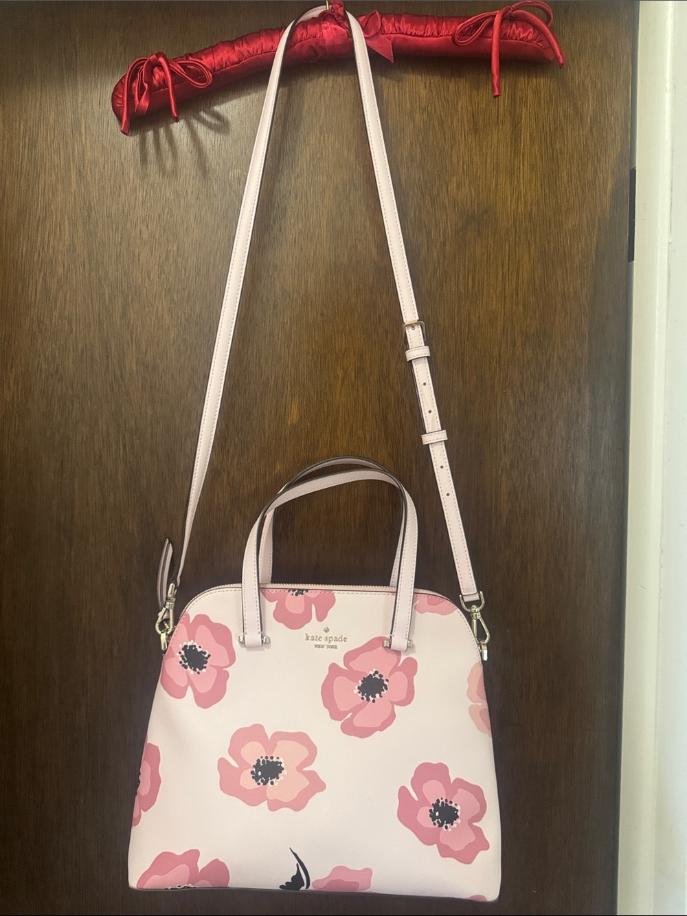 Kate Spade Medium Dome Pink Poppy Handbag - NWOT